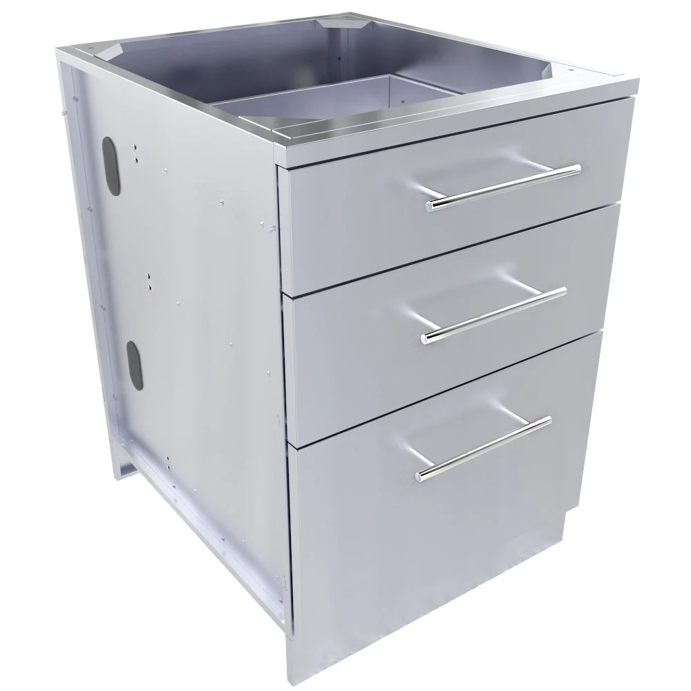 24" Large Triple Drawer Base Cabinet - SBC24STD
