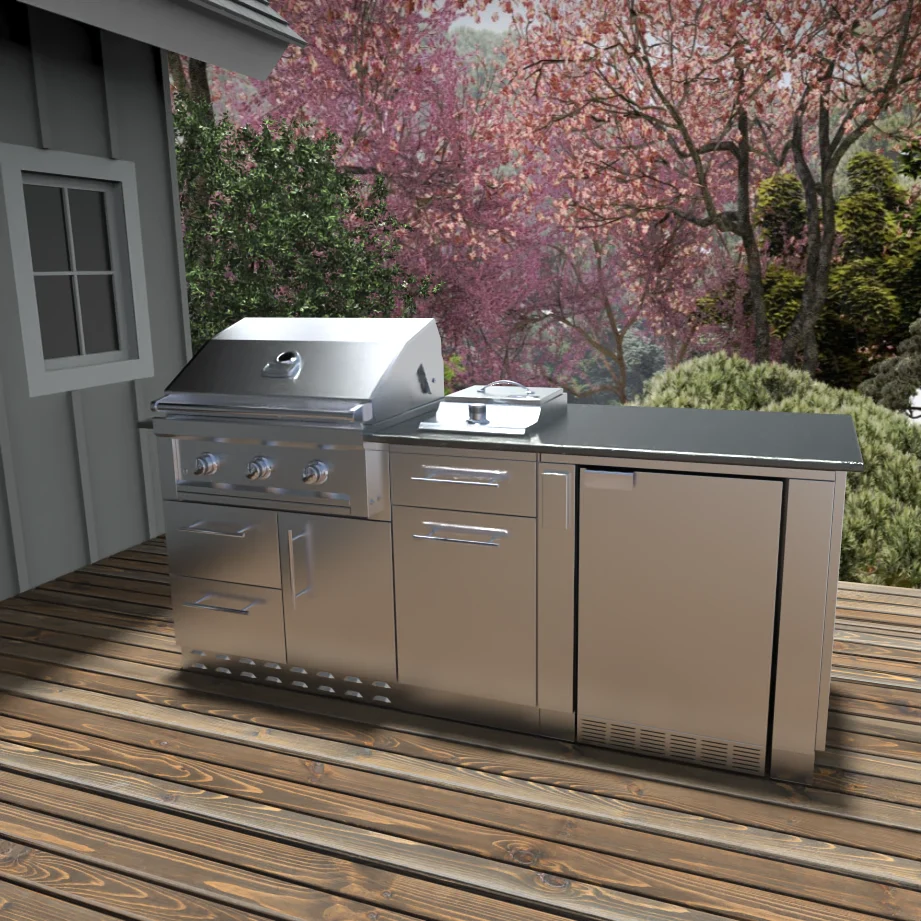 Tango 84" Outdoor Grilling Station Package - SCPTANGO