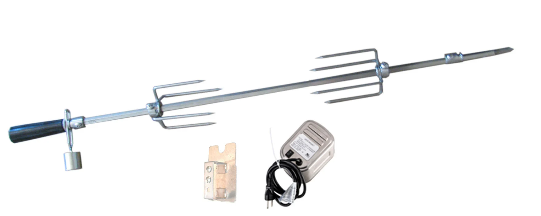 Stainless Steel Rotisserie Kit w/Mounting Bracket for Sunstone Grills - P-RK