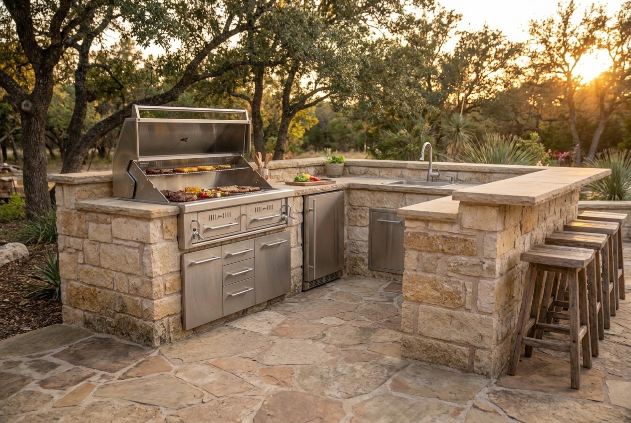 Gas, charcoal, and wood in one cook