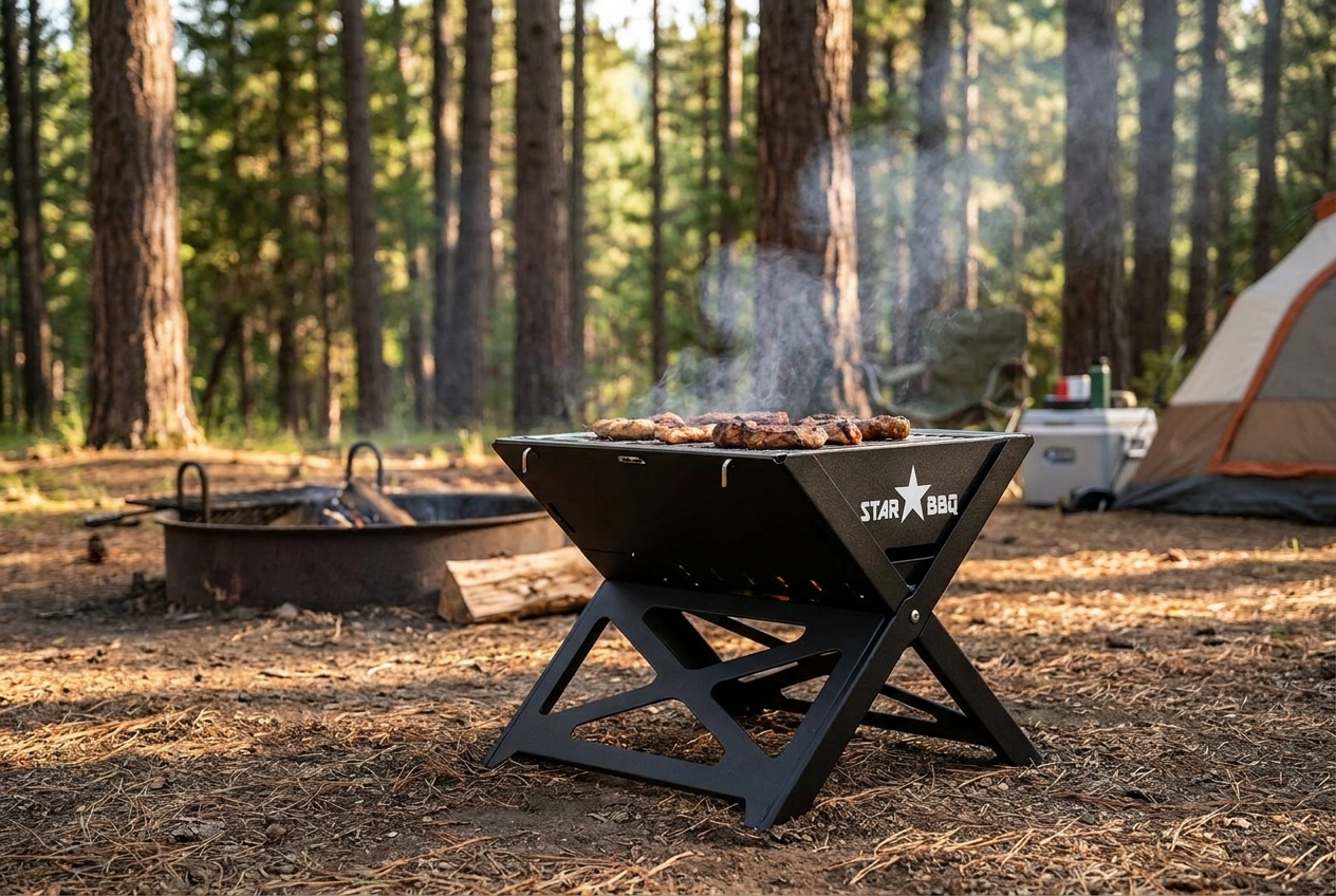 Folding A-Frame Camper Grill, photo 3
