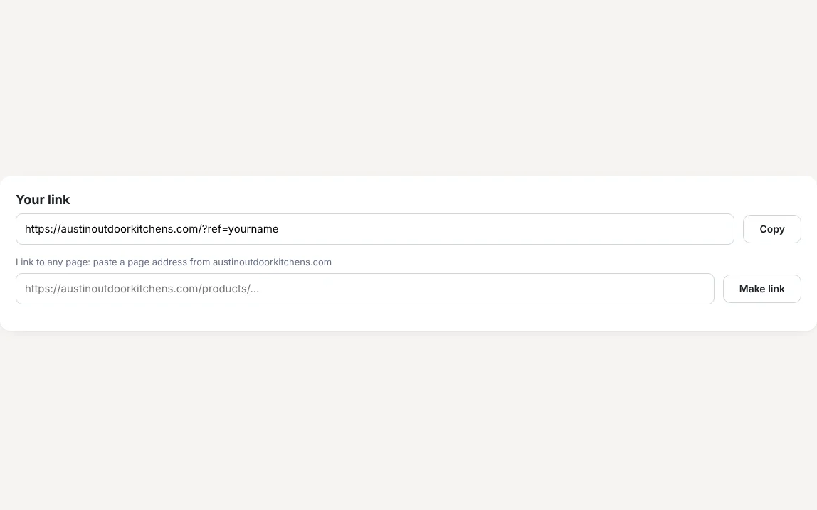 Your link to any page
